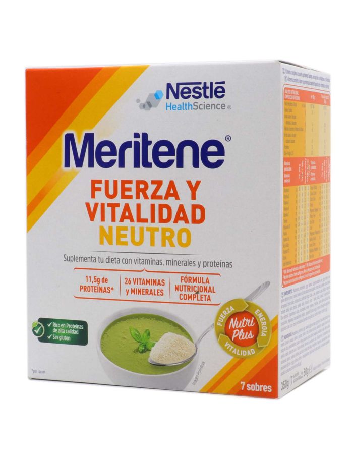 Meritene Fuerza y Vitalidad Neutro 7 Sobres Sabor Neutro Nestlé