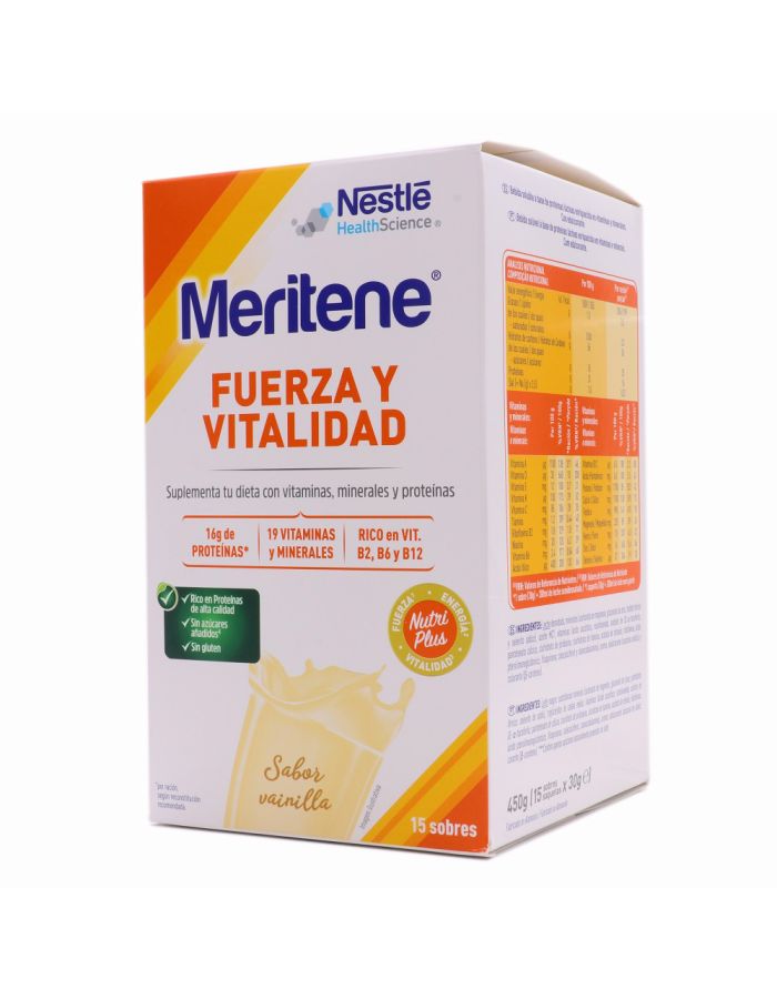 Meritene Fuerza y Vitalidad Sabor Vainilla 15 Sobres-1   