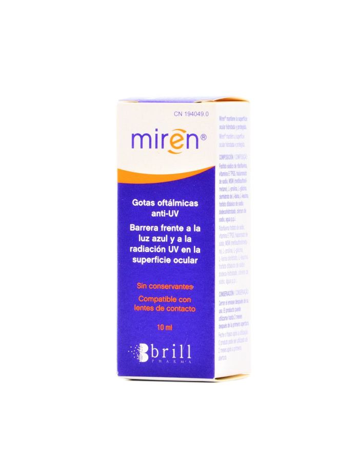 Miren Gotas Oftálmicas Anti UV 10ml Brill Pharma