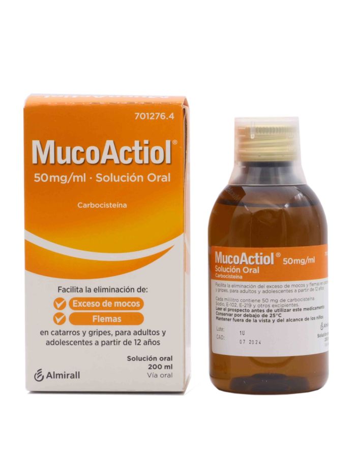 MucoActiol 50 mg/ml Solución Oral 200 ml