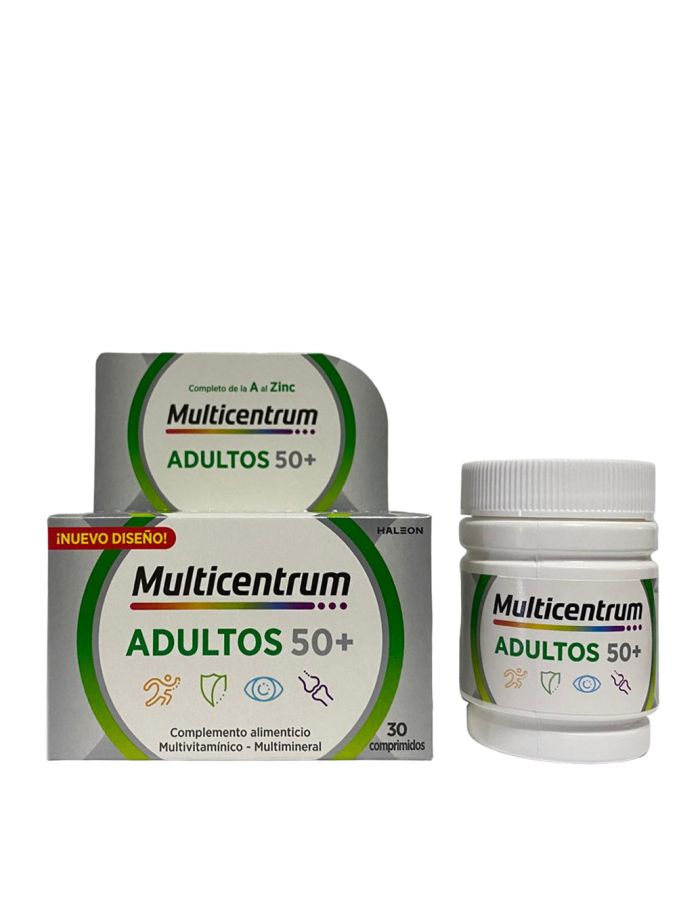 Multicentrum Adultos 50+ 30 Comprimidos                                                                                             