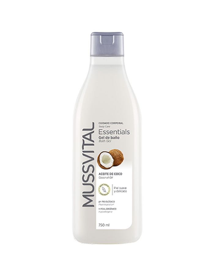 Mussvital Gel de Baño Aceite de Coco 750 ml