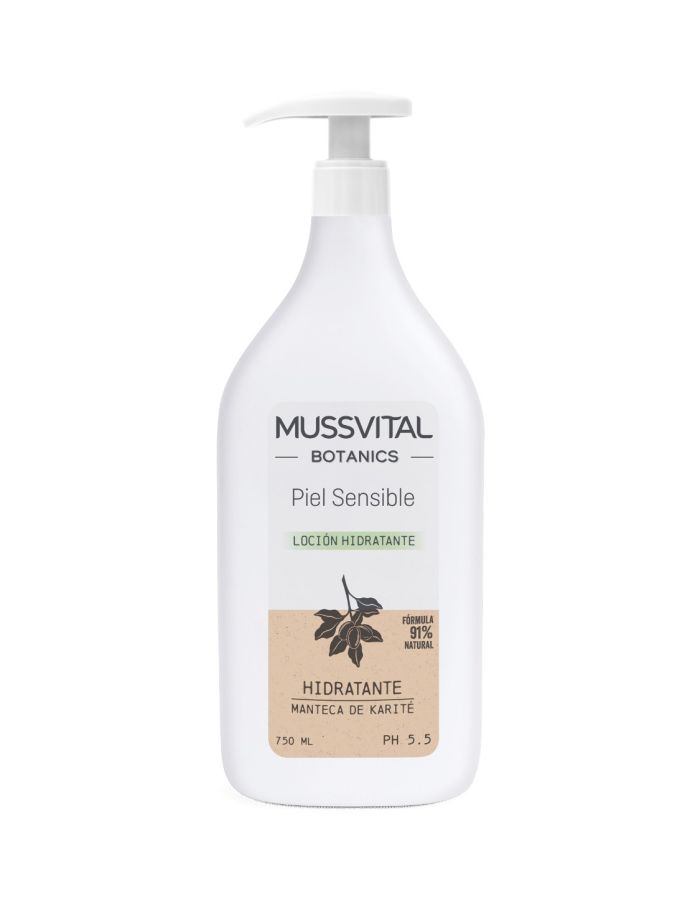 Mussvital Loción Piel Sensible Botanics 750ml