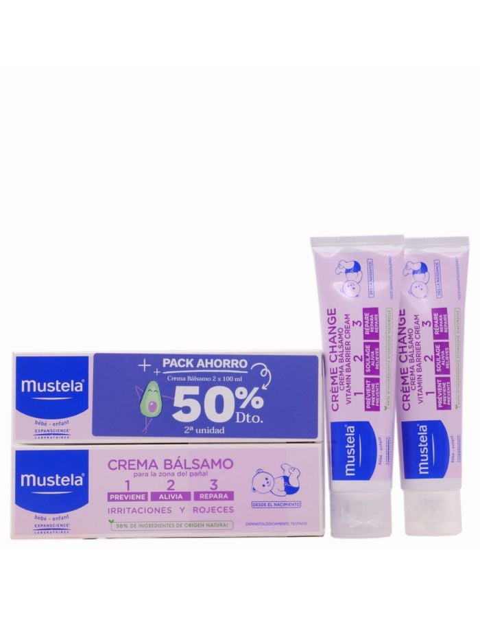 Mustela Crema Bálsamo 1 2 3 Pack Duplo 100ml                                                        