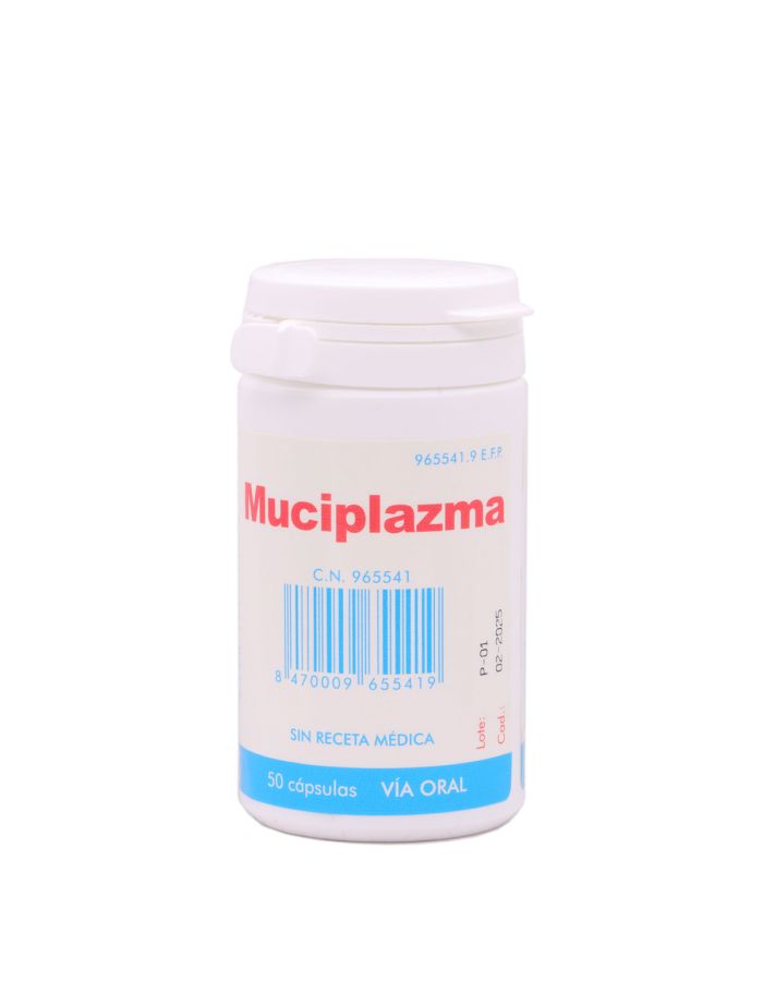 Muciplazma 500 mg 50 Cápsulas Duras -1