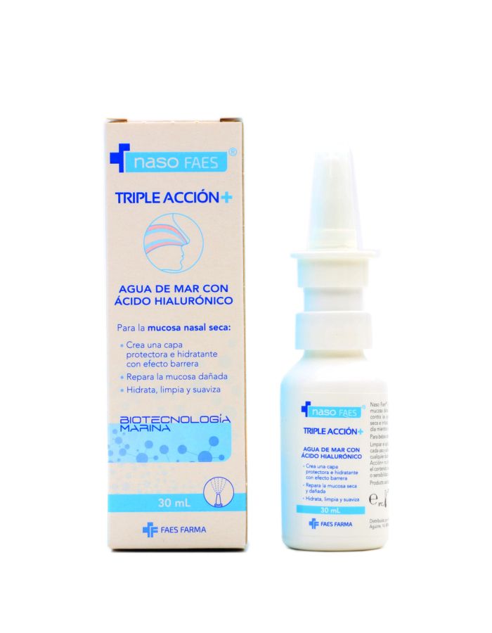 NasoFaes Triple Acción Agua de Mar con Ácido Hialurónico 30ml