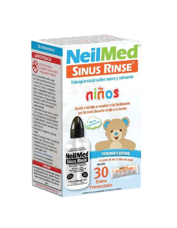 NeilMed Sinus Rinse Niños Kit Frasco + 30 Sobres