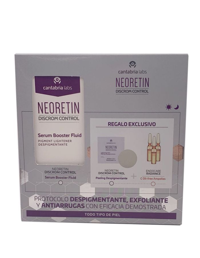 Neoretin Discrom Serum Booster Fluid 30ml+Heliocare 360º Water Gel Regalo