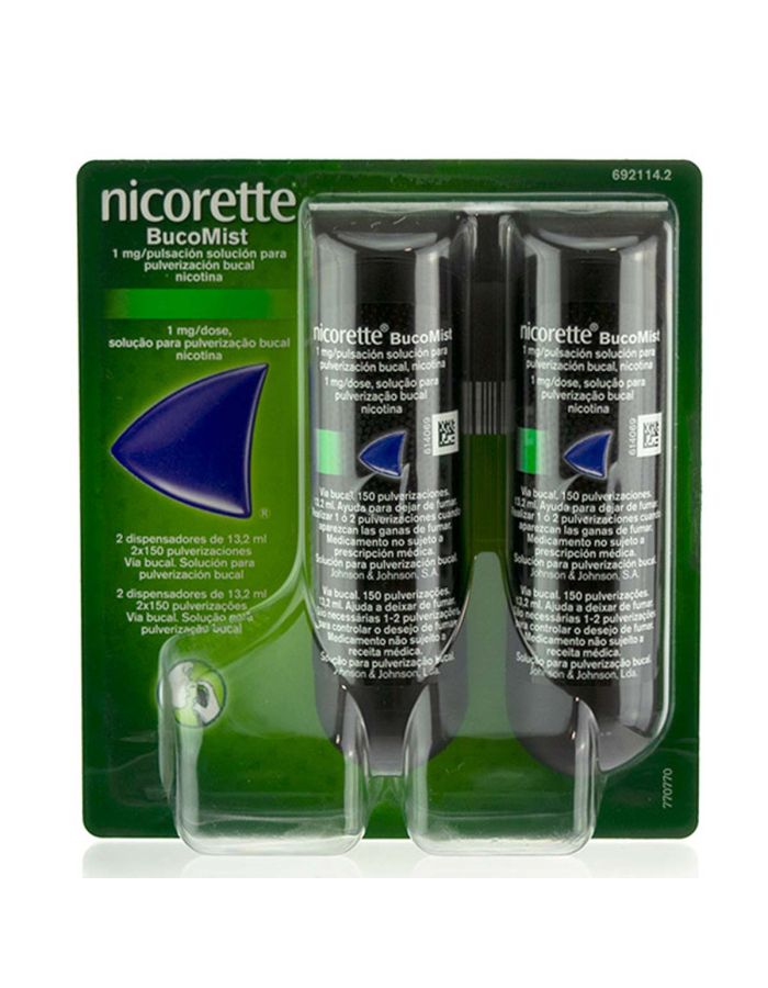 Nicorette BucoMist Duplo 1mg/Pulsación Pulverización Bucal Nicotina 13,2ml x 2