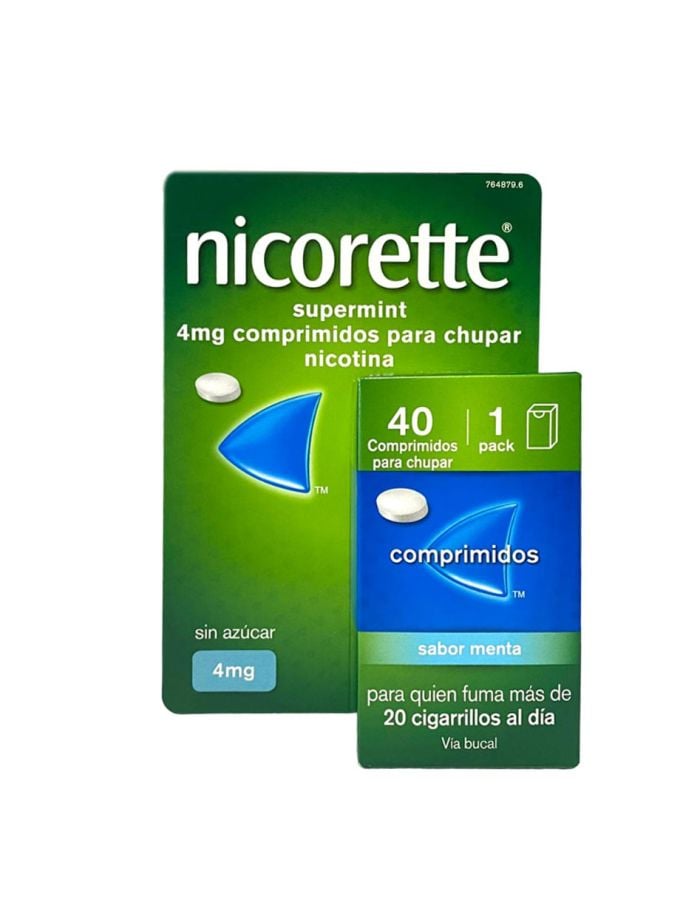 Nicorette Supermint 4mg 40 Comprimidos Sabor Menta