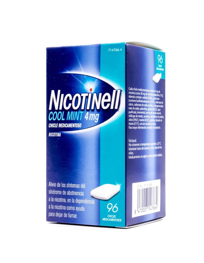 Nicotinell Cool Mint 4 mg 96 Chicles Medicamentosos