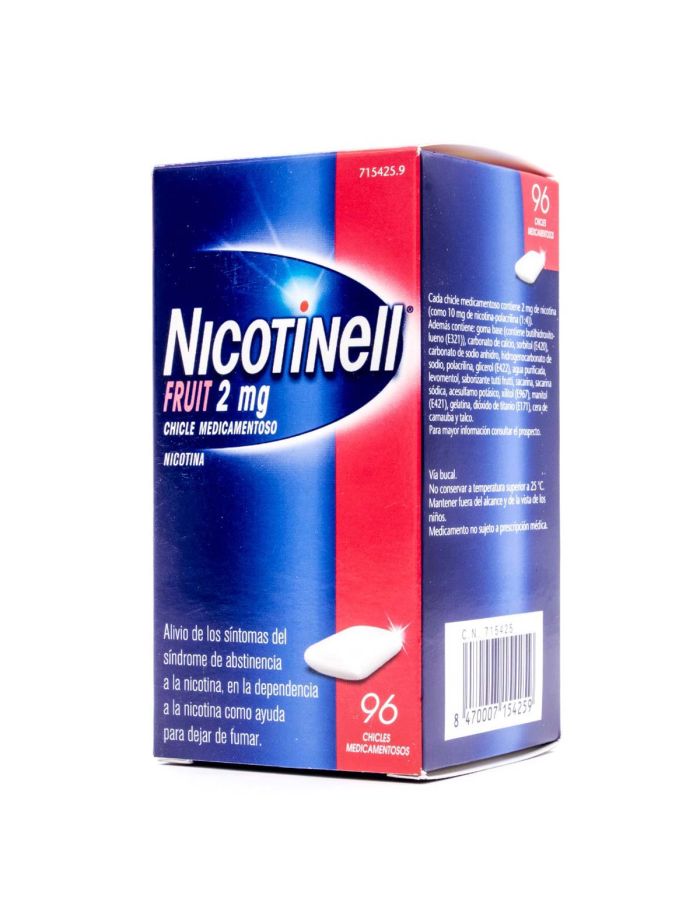 Nicotinell Fruit 2 mg 96 Chicles Medicamentosos-1