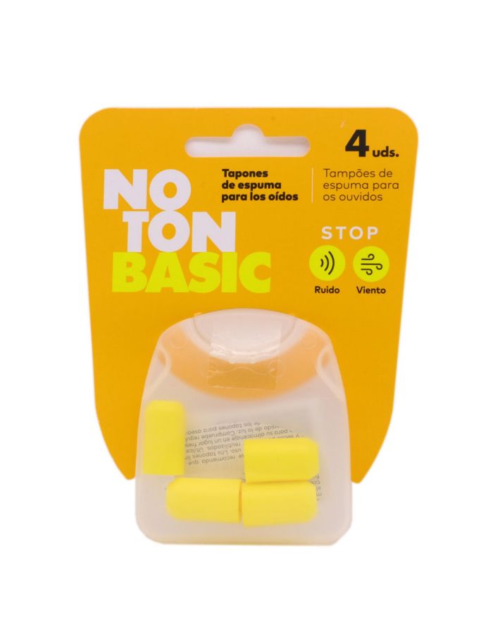 NoTon Basic Tapones de Espuma Para los Oidos 4Uds