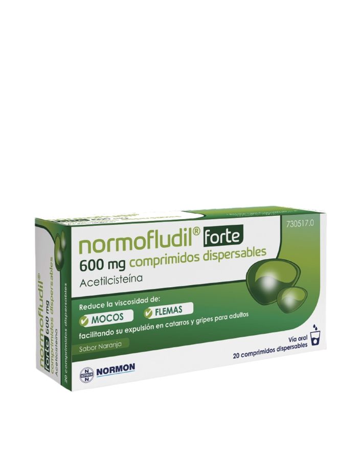 Normofludil 600mg 20 Comprimidos Dispersables