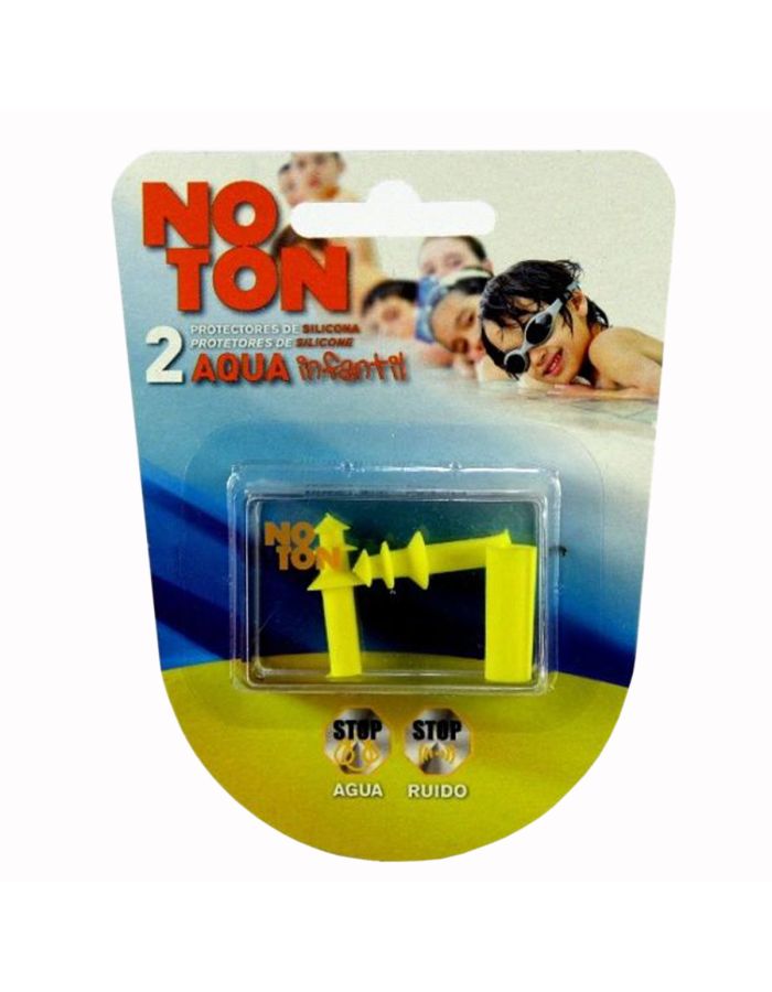 NoTon 2 Protectores de Oidos Silicona Aqua Infantil