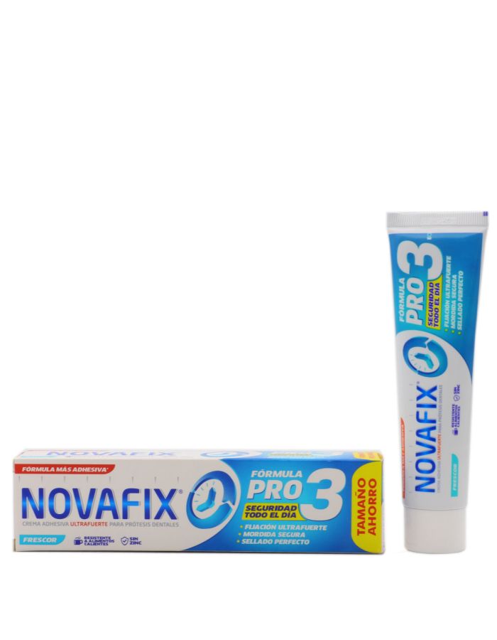 Novafix Pro 3 Crema Prótesis Dental Ultra Fuerte Frescor 50g 