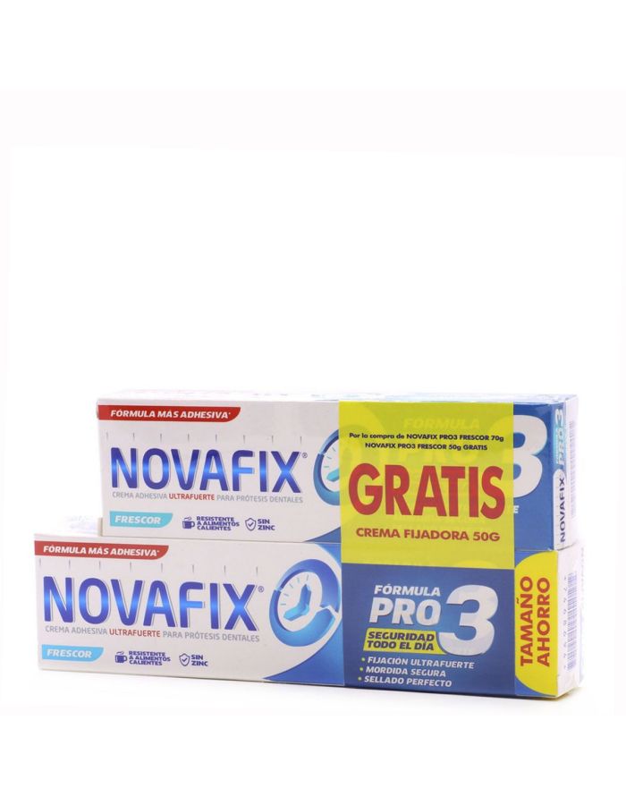 Novafix Pro 3 Frescor 70g+ 50g Gratis Pack