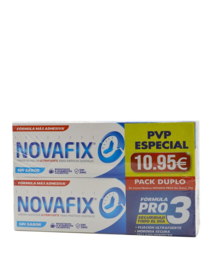 Novafix Pro 3 Sin Sabor 50g x 2 Duplo