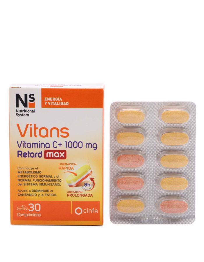 NS Vitans Vitamina C+ Retard Max 1000mg 30 Comprimidos 