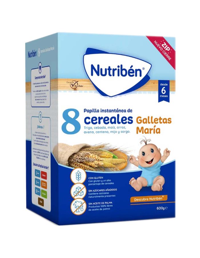 Nutribén 8 Cereales Galletas María 600g