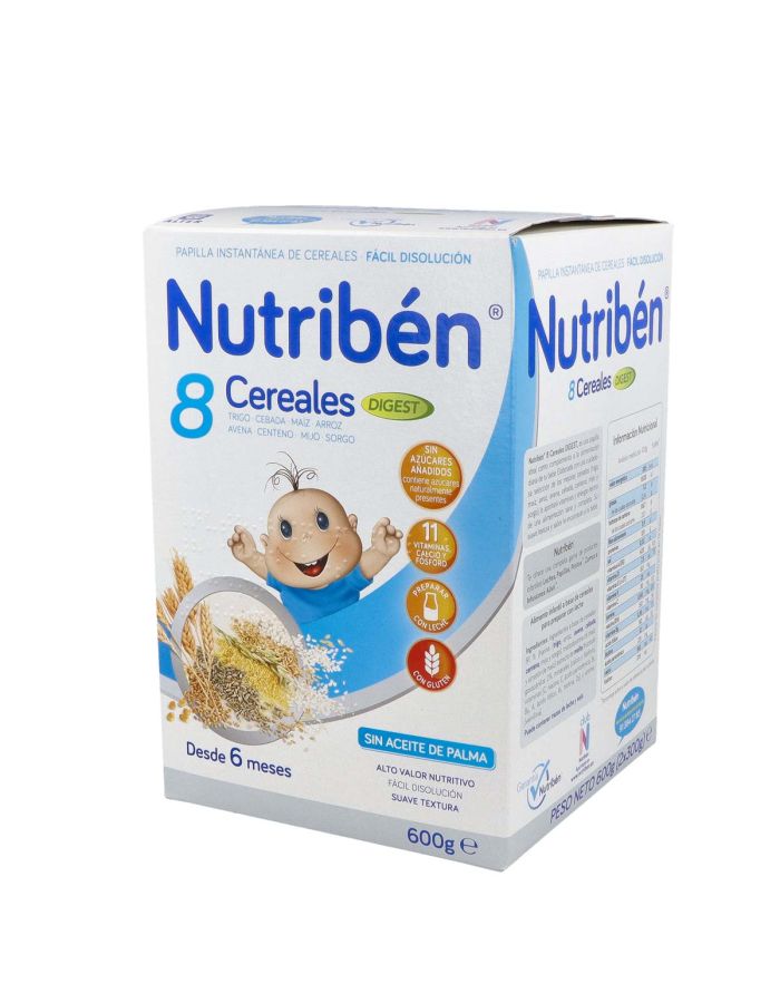 Nutriben Papilla 8 Cereales Digest 600g
