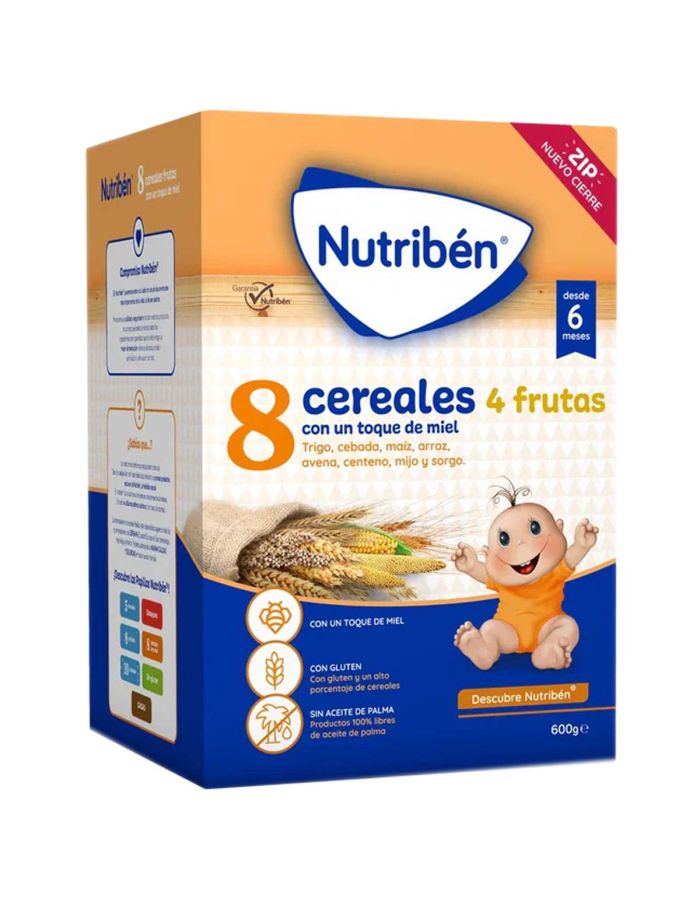 Nutribén 8 Cereales 4 Frutas y Miel 600g