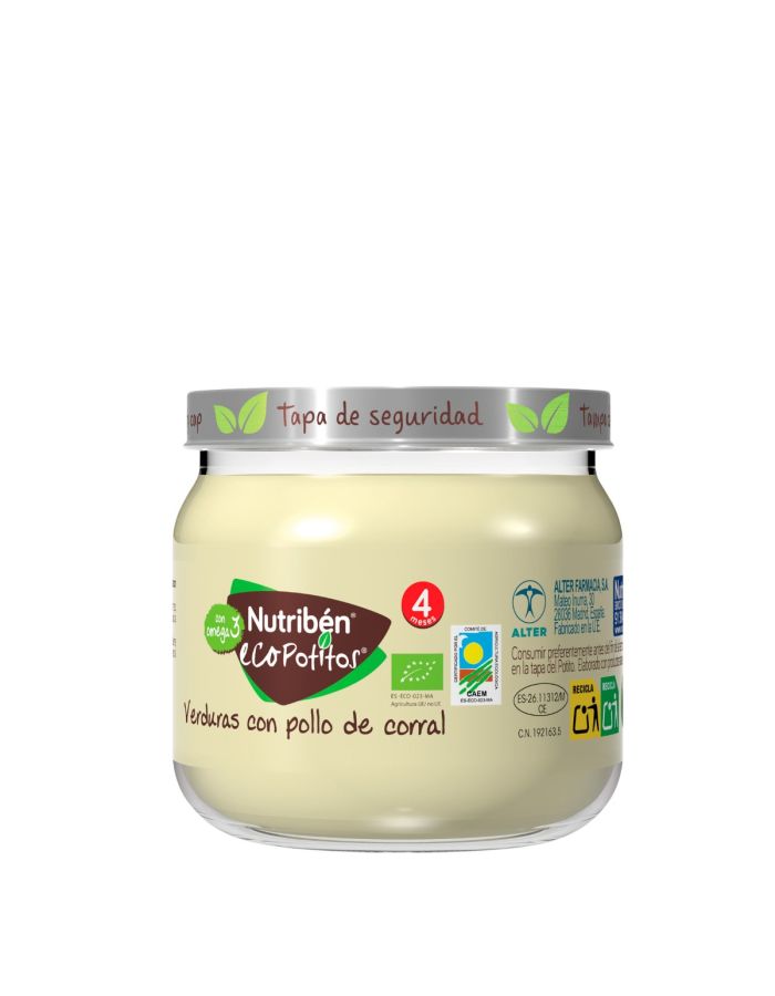 Nutriben Eco Potitos Verduras con Pollo de Corral 120g