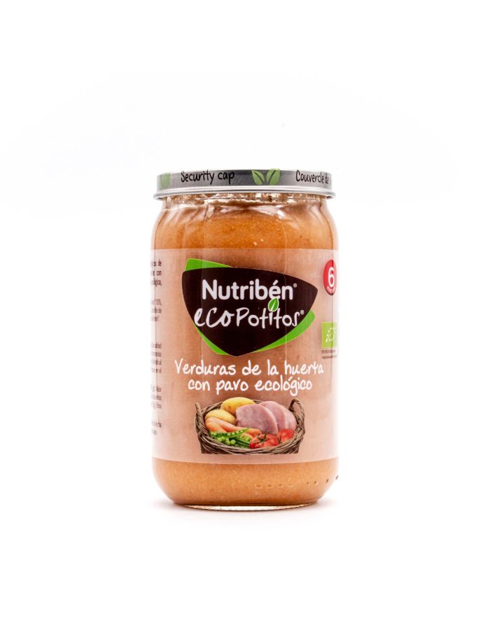 Nutribén Eco Potitos Verduras de la Huerta con Pavo Ecológico 235g