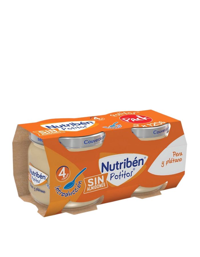 Nutriben Potitos Introducción Pera y Plátano 120g x 2                                               