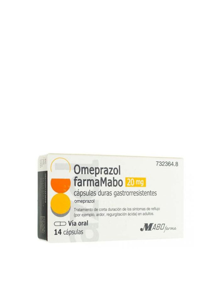 Omeprazol FarmaMabo 20mg 14 Cápsulas Gastrorresistentes