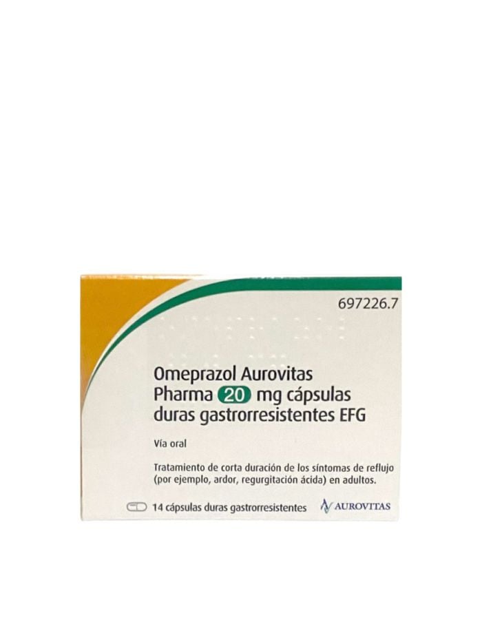 Omeprazol Aurovitas 20mg 14 Cápsulas