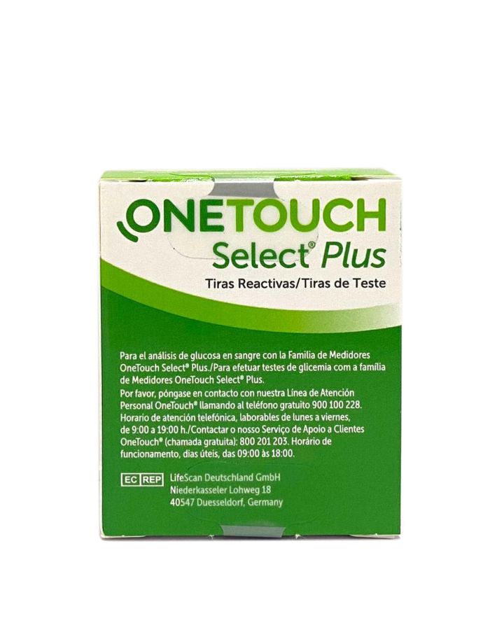 OneTouch Select Plus 50 Tiras Glucosa