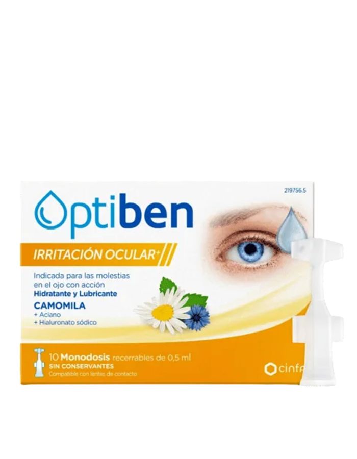 Optiben Irritación Ocular Camomila 10 Monodosis