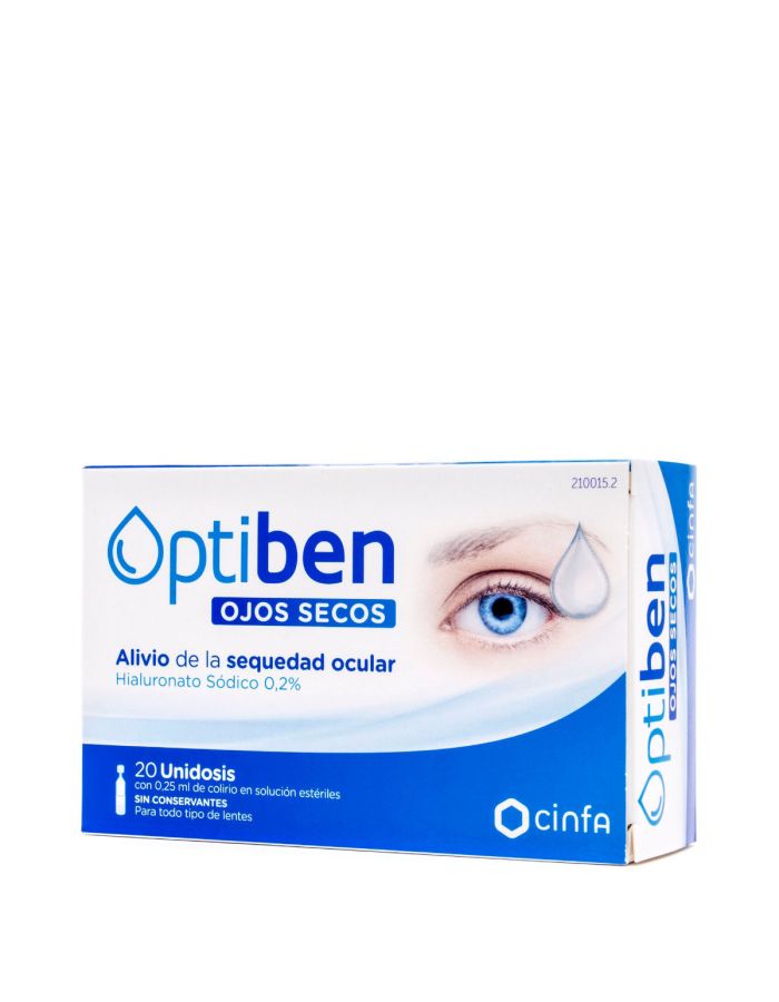 Optiben Ojos Secos Colirio 20 Unidosis