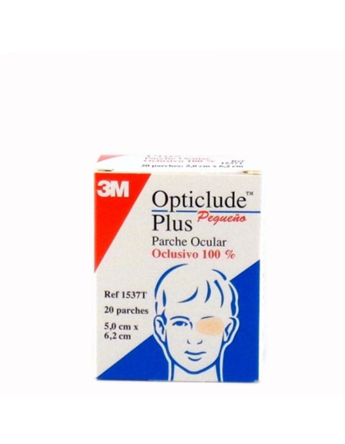 Opticlude Plus Pequeño 20 Parches Oculares 5 x 6,2cm