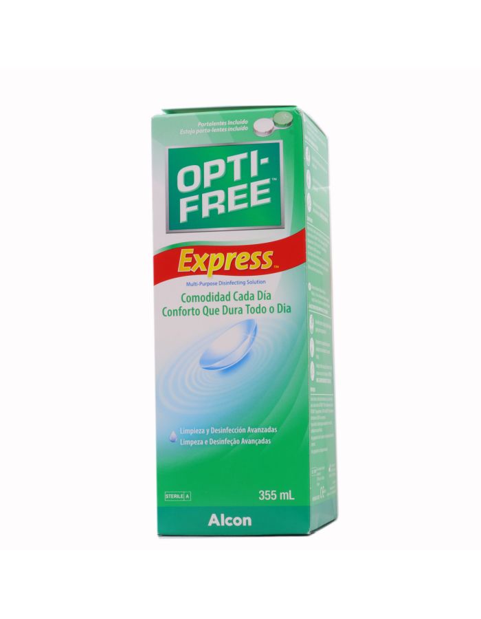 Optifree Express solucion unica lentes de contacto 1 envase 335 ml  1 ENVASE 355 ML