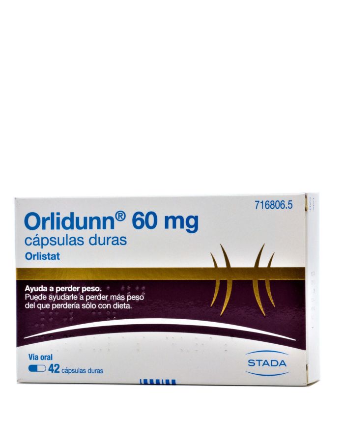 Orlidunn 60mg Orlistat 42 Cápsulas Stada