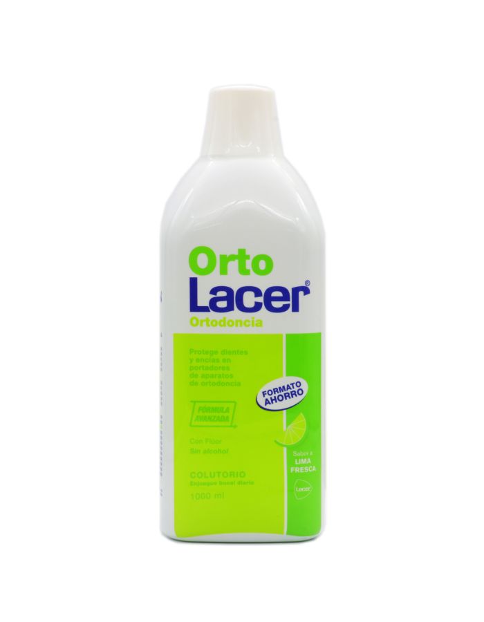 OrtoLacer Colutorio Ortodoncia Lima Fresca 1000ml Formato Ahorro
