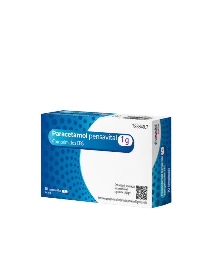 Paracetamol Pensavital 1g 10 Comprimidos