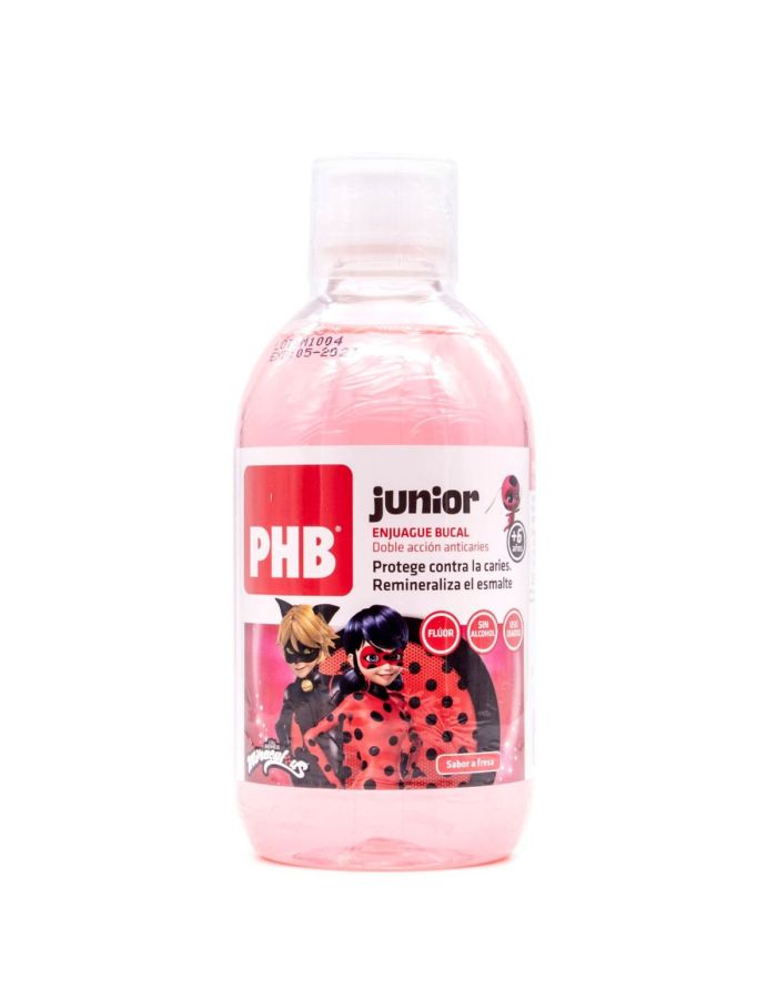 PHB Junior Enjuague Bucal Sabor Fresa +6A 500ml