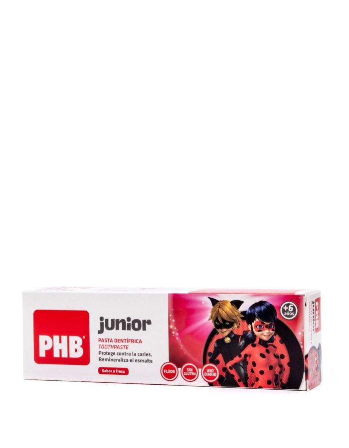 PHB Junior Pasta Dentífrica Sabor Fresa +6A 75ml