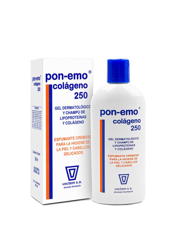 PonEmo Colágeno 250 Gel Champú Dermatológico 250ml