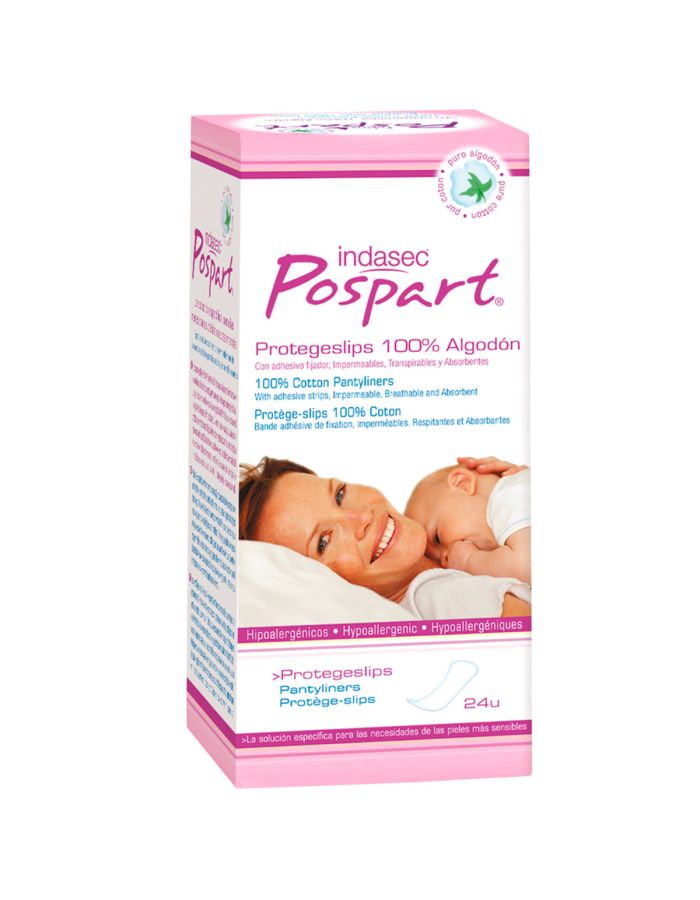 Pospart Protegeslips 100% Algodón 24Uds