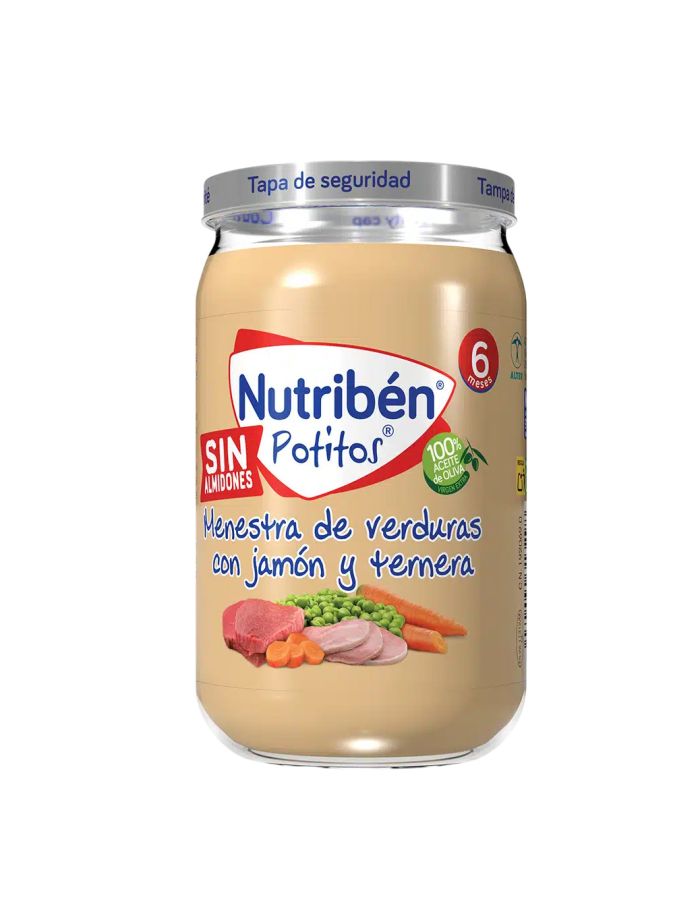 Nutriben Potitos Menestra de Verduras con Jamón y Ternera 235g