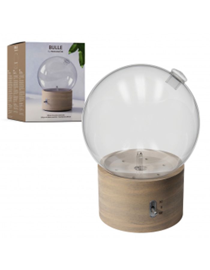 Pranarom Difusor Bulle Aceites Esenciales de Madera y Cristal