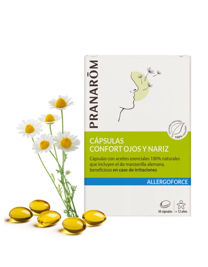 Pranarom Cápsulas Confort Ojos y Naríz 30 Cápsulas Allergoforce