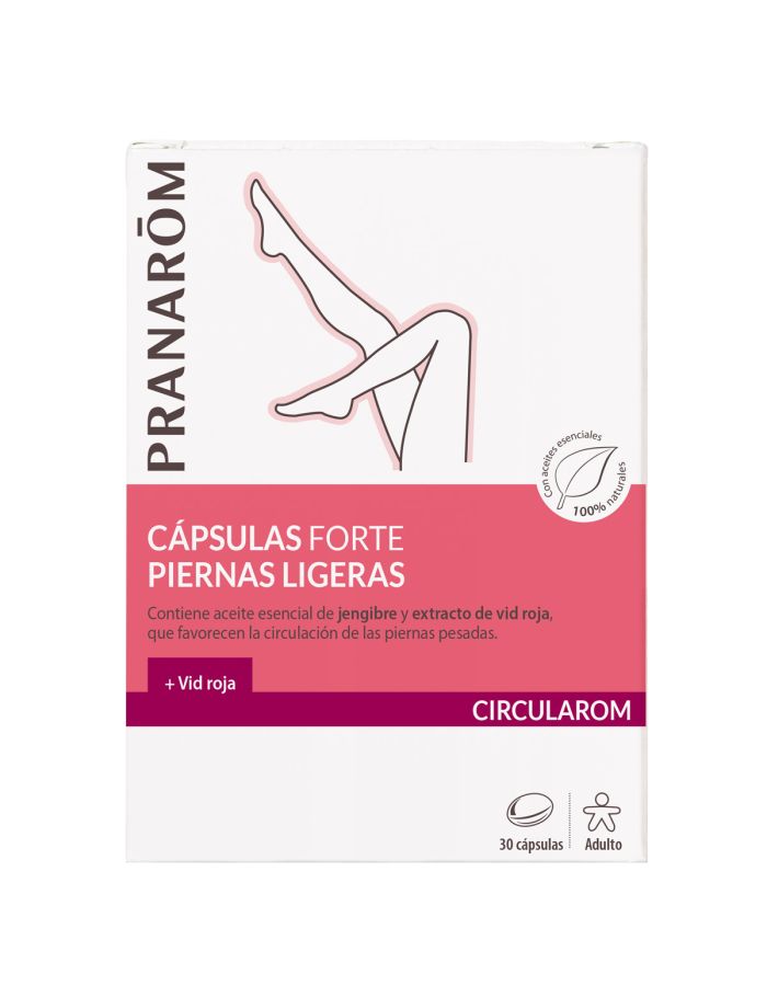 Pranarom Cápsulas Forte Piernas Ligeras 30 Cápsulas Circularom                                      