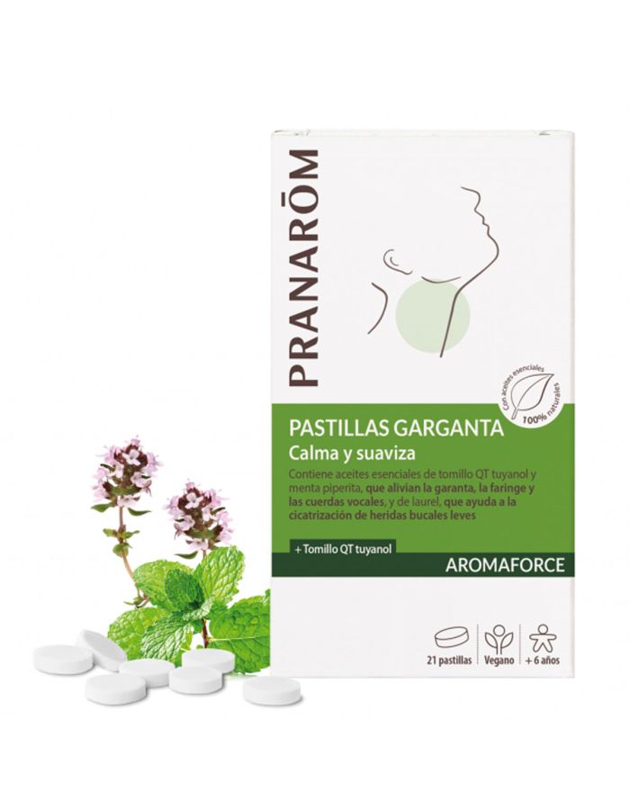 Pranarom Pastillas Garganta 21 Pastillas para Chupar Aromaforce     