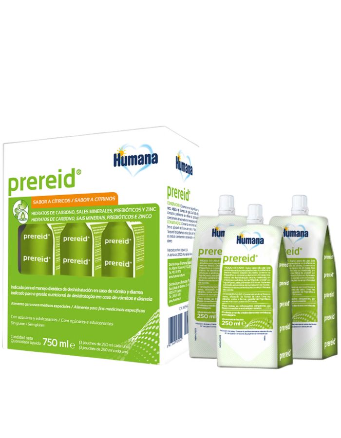 Prereid Rehidratación Oral 3 x 250ml Sabor a Cítricos