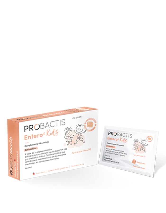 Probactis Entero Kids 8 Sobres Sabor Fresa